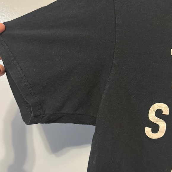 Adidas Black Three Stripe Life Tee Short Sleeve - Picture 5 of 8